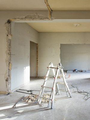 Wohnung wird renoviert 