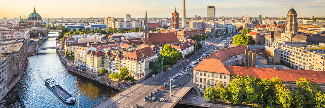 Panorama einer deutschen Stadt